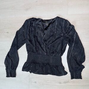 Japna Elegant Black Striped Women's Top